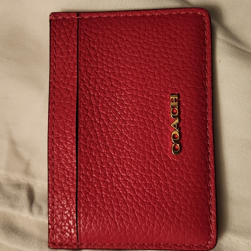 Coach Pink Card Holder